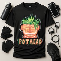 Pot Head Funny Cooling Performance Crew T-Shirt