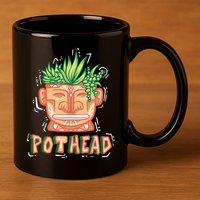 Pot Head Funny 11oz C Handle Ceramic Mug