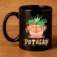 Pot Head Funny 11oz C Handle Ceramic Mug