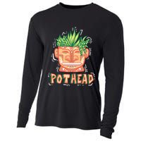 Pot Head Funny Cooling Performance Long Sleeve Crew