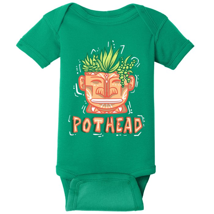 Pot Head Funny Baby Bodysuit