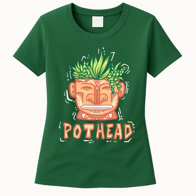 Pot Head Funny Womens T-Shirt