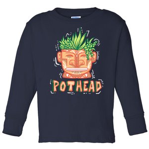 Pot Head Funny Toddler Long Sleeve Shirt