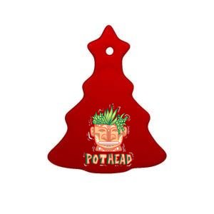 Pot Head Funny Ceramic Tree Ornament