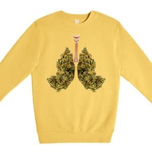 Pot Lungs Premium Crewneck Sweatshirt