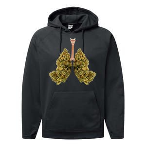 Pot Lungs Performance Fleece Hoodie