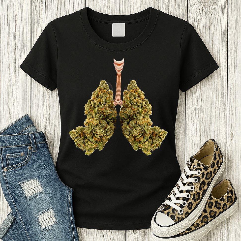 Pot Lungs Womens T-Shirt