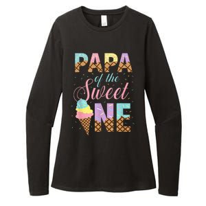 Papa Of The Sweet One Ice Cream 1st First Birthday Family Womens CVC Long Sleeve Shirt