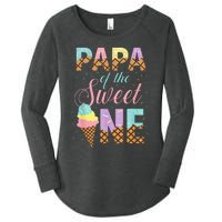 Papa Of The Sweet One Ice Cream 1st First Birthday Family Women's Perfect Tri Tunic Long Sleeve Shirt