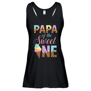 Papa Of The Sweet One Ice Cream 1st First Birthday Family Ladies Essential Flowy Tank