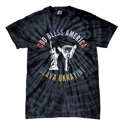 Pride of Two Nations The Bond Between Ukraine and America Tie-Dye T-Shirt