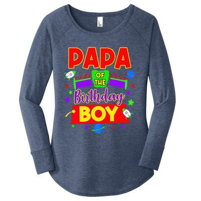 Papa Of The Toy Birthday Story Gift Women's Perfect Tri Tunic Long Sleeve Shirt