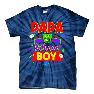 Papa Of The Toy Birthday Story Gift Tie-Dye T-Shirt