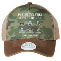 Put On The Full Armor Of God Funny Saying Christian Legacy Tie Dye Trucker Hat