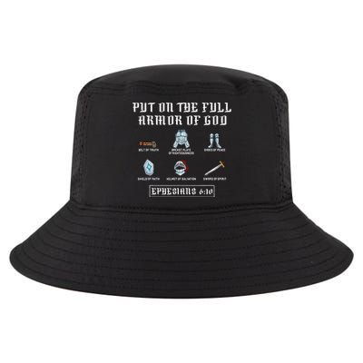 Put On The Full Armor Of God Funny Saying Christian Cool Comfort Performance Bucket Hat