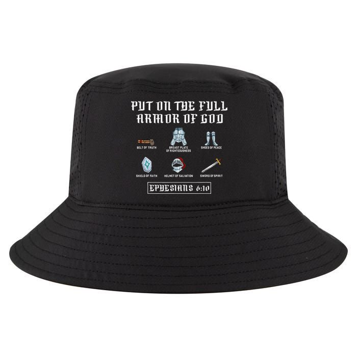 Put On The Full Armor Of God Funny Saying Christian Cool Comfort Performance Bucket Hat