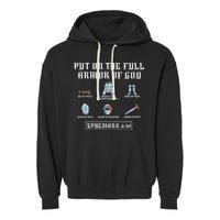 Put On The Full Armor Of God Funny Saying Christian Garment-Dyed Fleece Hoodie