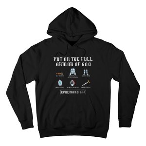 Put On The Full Armor Of God Funny Saying Christian Hoodie