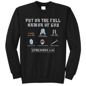 Put On The Full Armor Of God Funny Saying Christian Sweatshirt