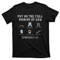 Put On The Full Armor Of God Funny Saying Christian T-Shirt