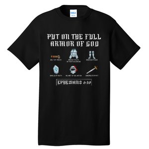 Put On The Full Armor Of God Funny Saying Christian Tall T-Shirt