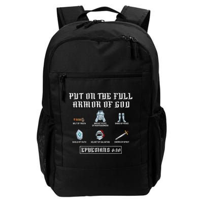 Put On The Full Armor Of God Funny Saying Christian Backpack