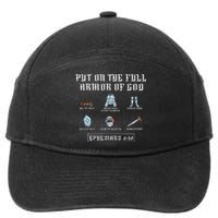 Put On The Full Armor Of God Funny Saying Christian 7-Panel Snapback Hat