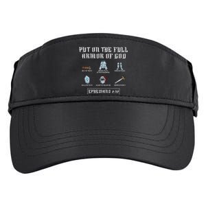 Put On The Full Armor Of God Funny Saying Christian Adult Drive Performance Visor