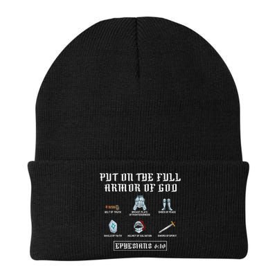 Put On The Full Armor Of God Funny Saying Christian Beanie