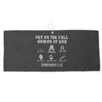 Put On The Full Armor Of God Funny Saying Christian Large Microfiber Waffle Golf Towel