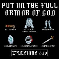 Put On The Full Armor Of God Funny Saying Christian Poster