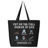Put On The Full Armor Of God Funny Saying Christian 25L Jumbo Tote