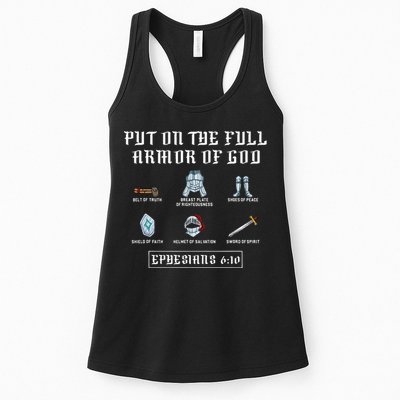 Put On The Full Armor Of God Funny Saying Christian Womens Tank Top