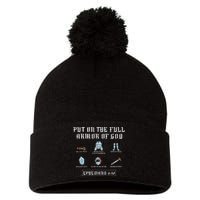 Put On The Full Armor Of God Funny Saying Christian Pom Pom 12in Knit Beanie