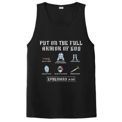 Put On The Full Armor Of God Funny Saying Christian PosiCharge Competitor Tank