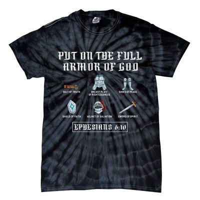 Put On The Full Armor Of God Funny Saying Christian Tie-Dye T-Shirt
