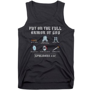 Put On The Full Armor Of God Funny Saying Christian Tank Top