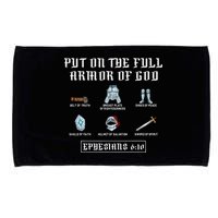 Put On The Full Armor Of God Funny Saying Christian Microfiber Hand Towel