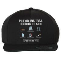 Put On The Full Armor Of God Funny Saying Christian Wool Snapback Cap