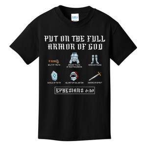 Put On The Full Armor Of God Funny Saying Christian Kids T-Shirt