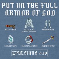 Put On The Full Armor Of God Funny Saying Christian Garment-Dyed Sweatshirt