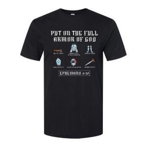 Put On The Full Armor Of God Funny Saying Christian Softstyle CVC T-Shirt