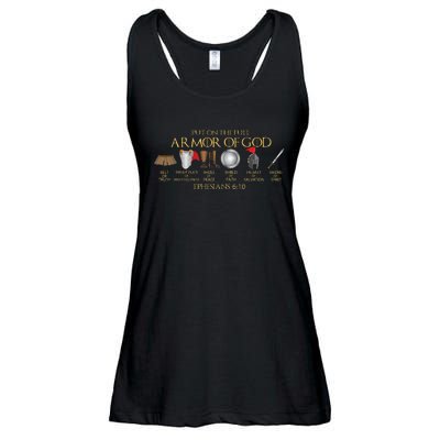 Put On The Full Armor Of God Shield Ephesians 611 Christian Ladies Essential Flowy Tank