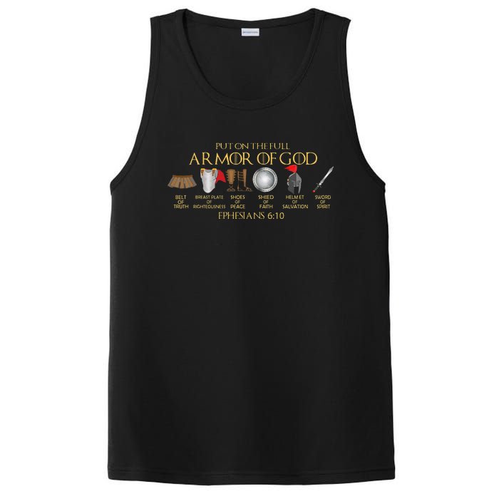 Put On The Full Armor Of God Shield Ephesians 611 Christian PosiCharge Competitor Tank