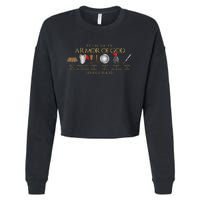 Put On The Full Armor Of God Shield Ephesians 611 Christian Cropped Pullover Crew