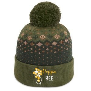 Poppa Of The Bee 1st Birthday Outfit First Bee Day Family Cool Gift The Baniff Cuffed Pom Beanie