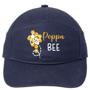 Poppa Of The Bee 1st Birthday Outfit First Bee Day Family Cool Gift 7-Panel Snapback Hat