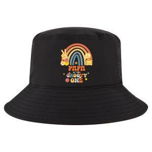 Papa of the Groovy One Rainbow Boho Birthday Party Cool Comfort Performance Bucket Hat