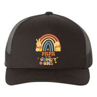 Papa of the Groovy One Rainbow Boho Birthday Party Yupoong Adult 5-Panel Trucker Hat