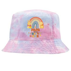 Papa of the Groovy One Rainbow Boho Birthday Party Tie-Dyed Bucket Hat